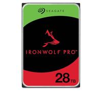 Seagate IronWolf Pro - Disco Duro Interno NAS (28TB, 3,5", 7200 RPM, CMR, 512 MB de caché, SATA 6 GB/S, Incluye Servicio de Rescate ST28000NT000)