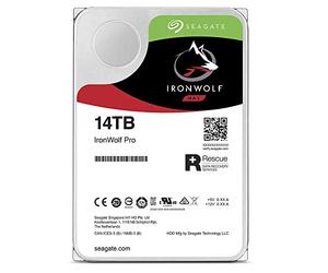 Seagate IronWolf Pro - Disco Duro Interno Raid NAS de 14 TB, 7200 RPM SATA 6 GB/s 8.9 cm (ST14000NE0008)