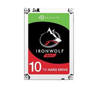 Seagate IronWolf ST10000VN0004 - Disco duro interno de 10TB para sistemas Bay 1-8 NAS (3,5', 5900 RPM, 64 MB de caché hasta 180 MB/s, carga de trabajo de 180TB/año) Plateado