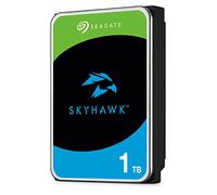Seagate SkyHawk, 1 TB, Disco Duro Interno De Vigilancia, HDD, 3.5" SATA 6 GB/s, Caché 64 MB, DVR, Sistema de cámaras de seguridad NVR y 3 años de servicios Rescue (ST1000VX005)
