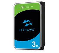Seagate SkyHawk, 3 TB, Disco Duro Interno De Vigilancia, HDD, 3,5" SATA 6 GB/s, Caché de 64 MB, DVR, Sistema de cámaras de seguridad NVR y 3 años de servicios Rescue (ST3000VX010)