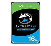 Seagate SkyHawk AI, 16 TB, Unidad Disco Duro Interna de Vigilancia, SATA a 6 GB/s, Caché de 256 MB, DVR, Sistema de cámaras de seguridad NVR y 3 años de servicios Rescue (ST16000VE000)