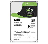 Seagate ST12000DM0007 BarraCuda Pro 3.5" - Unidad de disco duro interna de 12 TB, HDD, SATA 6 Gb/s, 7200 r.p.m., caché de 256 MB para PC y portátil, recuperación de datos