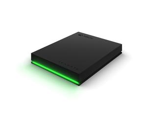 Seagate Technology Game Drive for Xbox, 4TB, External Hard Drive Portable, USB 3.2 Gen 1, Black with built-in green LED bar, Xbox Certified, 2 year Rescue Services (STKX4000402)