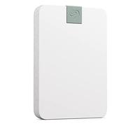 Seagate Ultra Touch HDD, 2 TB, HDD externo, blanco nube, material reciclado postconsumo, compatibilidad USB-C con PC, Mac y Chromebook, Rescue Services (STMA2000400)