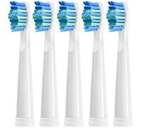 Seago Sonic cepillo de dientes, cabezales de repuesto extra 5 unidspack para adultos adolescentes, súper suave blanqueamiento cepillo eléctrico antialérgico cabeza de repuesto SGE95 cabezas de