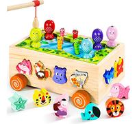 Seagoal Juguetes Niños 1 Año, Juguetes Niños 2 Años, Juguetes Montessori 1 2 3 Años, 5 En 1 Juguete de Pescar Magnetico Regalos de Cumpleaños Navidad de Niños de 1 2 3 Año Niño Niña Bebés