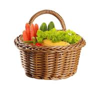 Seagrass Woven Baskets, Wall Hanging Boho Organizer Bin, Handmade Natural Storage Basket, Multi-Purpose Decorative Shelf Bin, Ideal for Wedding, Kitchen, Garde, Desk