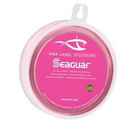 Seaguar Pink Label - Línea líder de Pesca de fluorocarbono, Toque de Rosa, Mejor Visibilidad y Control de línea, 100% fluorocarbono con mínimo Estiramiento, Resistente a la abrasión y excelente