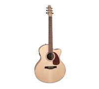 Seagull Performer CW Mini Jumbo Hg Presys Ii Guitarra Acústica Electrificada Flame Maple Con Funda
