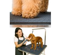 Seagull Tapete Multiusos de Goma Espuma para Mascotas 90x60cm, Suave, Antideslizante, Impermeable, Tapete de Mesa Peluqueria Canina, Tapete de Bañera para Perros y Gatos, Аntracita