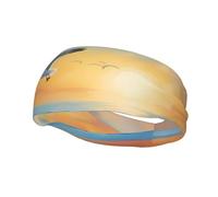 Seagulls by The Sea - Banda elástica para el sudor deportiva estampada para actividades al aire libre