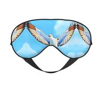 Seagulls in Flight - Antifaz reversible de poliéster para dormir con correa ajustable para máxima comodidad y bloqueo de luz
