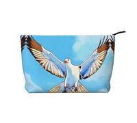 Seagulls in Flight - Bolsa de cosméticos de pana con cierre de cremallera, adecuada para viajes, camping y uso diario