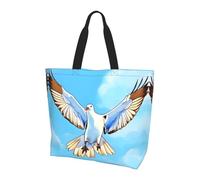 Seagulls in flight - Bolso de mano para mujer, gran capacidad, ideal para ir de compras, trabajo, viajes y gimnasio, Gaviotas en vuelo, Talla única