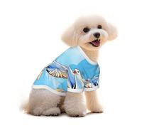 Seagulls in flight - Camiseta de algodón puro para mascotas, chaleco cómodo para perros y gatos, para ropa de invierno de verano pequeña y mediana
