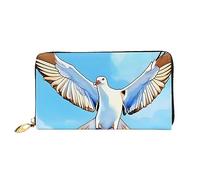 Seagulls In Flight - Cartera larga para mujer, cartera de viaje, cartera larga de gran capacidad, cartera con cremallera, 7.48 x 4.13 pulgadas, Negro -, Talla única
