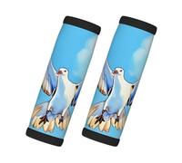 Seagulls in Flight - Juego de 2 fundas acolchadas para maletas, refrigerador, horno, coche y más