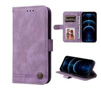 SEAHAI Cuero Funda para Motorola Moto G24/Moto G24 Power Billetera Estuche, Carcasa con Tarjetero/Cierre Magnético/Suporte/Bloqueo RFID, Ultradelgado Cartera Flip Cover Case - Púrpura