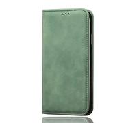 SEAHAI Cuero Funda para OnePlus 12R 5G Billetera Carcasa, Estuche con Tarjetero/Cierre Magnético/Suporte/Bloqueo RFID, Ultradelgado Cartera Flip Cover Case, Verde