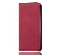 SEAHAI Cuero Funda para OPPO A5X 5G/4G Billetera Carcasa, Estuche con Tarjetero/Cierre Magnético/Suporte/Bloqueo RFID, Ultradelgado Cartera Flip Cover Case - Rojo