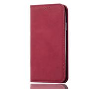 SEAHAI Cuero Funda para Realme C63/Realme C61/Realme Note 60/Realme Note 60X Billetera Carcasa, Estuche con Tarjetero/Cierre Magnético/Suporte/Bloqueo RFID, Ultradelgado Cartera Flip Cover Case - Rojo