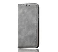 SEAHAI Cuero Funda para Realme C67 4G Billetera Carcasa, Estuche con Tarjetero/Cierre Magnético/Suporte/Bloqueo RFID, Ultradelgado Cartera Flip Cover Case - Gris