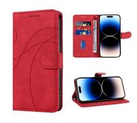 SEAHAI Cuero Funda para Realme C71/Realme C73/Realme P3 Lite 4G Estuche, Carcasa con Suporte/Ranura para Tarjeta/Cierre Magnético/Bloqueo RFID, Flip Billetera Plegable Cubierta Libro - Rojo