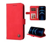 SEAHAI Cuero Funda para Sony Xperia 10 VII Billetera Estuche, Carcasa con Tarjetero/Cierre Magnético/Suporte/Bloqueo RFID, Ultradelgado Cartera Flip Cover Case - Rojo