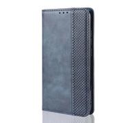 SEAHAI Funda Leather Folio para Oukitel C60 / Oukitel C60 Pro, Carcasa de Premium Cuero PU Elegante Magnético Adsorción Automática Ultrafino Flip Estuche con Ranuras y Tarjetas - Azul