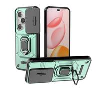 SEAHAI Funda para Honor 400 Pro 5G Estuche, Carcasa con Anillo Soporte y Cámara Proteger [Grado Militar Anti-Caída] Silicona Duro PC + TPU Bumper Antigolpes Cubierta - Verde