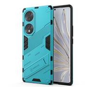 SEAHAI Funda para Honor 70 Estuche, Carcasa de Antigolpes [Rugged Armour] Soporte Plegable Oculto Silicona TPU Bumper Anti-Caída Case - Azul