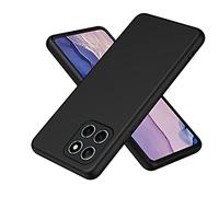 SEAHAI Funda para Honor X6 / Honor X8 5G / Honor 70 Lite, Carcasa de Silicona Líquida Protectora de Cuerpo Completo con Tacto Suave y Sedoso, Cubierta Antigolpes con Forro de Microfibra - Negro