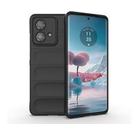 SEAHAI Funda para Motorola Edge 40 Neo Estuche, [Diseño de Bolsa de Aire Anticaída] Robusto Carcasa de Suave Silicona Ligera PC + TPU Bumper Anti-caída Rubber Caso - Negro