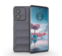 SEAHAI Funda para Motorola Edge 40 Neo Estuche, [Diseño de Bolsa de Aire Anticaída] Robusto Carcasa de Suave Silicona Ligera PC + TPU Bumper Anti-caída Rubber Caso - Gris Oscuro