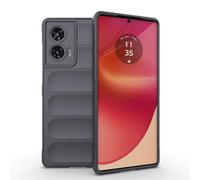 SEAHAI Funda para Motorola Edge 50 Fusion Estuche, [Diseño de Bolsa de Aire Anticaída] Robusto Carcasa de Suave Silicona Ligera PC + TPU Bumper Anti-caída Rubber Caso - Gris Oscuro