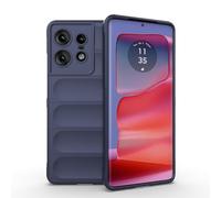 SEAHAI Funda para Motorola Edge 50 Pro Estuche, [Diseño de Bolsa de Aire Anticaída] Robusto Carcasa de Suave Silicona Ligera PC + TPU Bumper Anti-caída Rubber Caso - Azul Oscuro