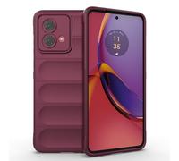 SEAHAI Funda para Motorola Moto G84 5G Estuche, [Diseño de Bolsa de Aire Anticaída] Robusto Carcasa de Suave Silicona Ligera PC + TPU Bumper Anti-caída Rubber Caso - Morado Oscuro