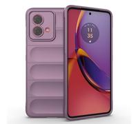 SEAHAI Funda para Motorola Moto G84 5G Estuche, [Diseño de Bolsa de Aire Anticaída] Robusto Carcasa de Suave Silicona Ligera PC + TPU Bumper Anti-caída Rubber Caso - Púrpura Claro