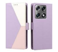 SEAHAI Funda para Motorola Signature 5G, Premium Cuero PU Billetera Tipo Libro Flip Carcasa de Cuero, Cubierta con Suporte Ranura para Tarjeta Cierre Magnético, Morado Claro