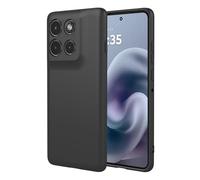 SEAHAI Funda para Motorola Signature, Ultradelgado Suave Carcasa de Silicona Líquida Protectora, Moda Mate Sedoso Tocar TPU Bumper Antigolpes Cubierta - Negro