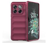 SEAHAI Funda para OnePlus 10T 5G Estuche, [Diseño de Bolsa de Aire Anticaída] Robusto Carcasa de Suave Silicona Ligera PC + TPU Bumper Anti-caída Rubber Caso - Morado Oscuro