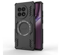 SEAHAI Funda para OnePlus 13R 5G con Magnética Adsorción Función, Ultrafino Duro PC Silicona Carcasa, Rugged Armour Antigolpes TPU Bumper Anti-Caída Cubierta, Negro