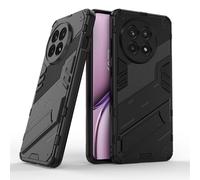 SEAHAI Funda para OnePlus 13R 5G Estuche, Carcasa de Antigolpes [Rugged Armour] Soporte Plegable Oculto Silicona TPU Bumper Anti-Caída Case - Negro