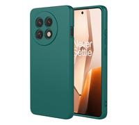 SEAHAI Funda para OnePlus 13R 5G, Ultradelgado Suave Carcasa de Silicona Líquida Protectora, Moda Mate Sedoso Tocar TPU Bumper Antigolpes Cubierta - Verde Oscuro