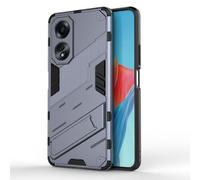 SEAHAI Funda para OPPO A18 4G / OPPO A38 4G Estuche, Carcasa de Antigolpes [Rugged Armour] Soporte Plegable Oculto Silicona TPU Bumper Anti-Caída Case - Gris