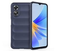 SEAHAI Funda para OPPO A18 4G / OPPO A38 4G Estuche, [Diseño de Bolsa de Aire Anticaída] Robusto Carcasa de Suave Silicona Ligera PC + TPU Bumper Anti-caída Rubber Caso - Azul Oscuro