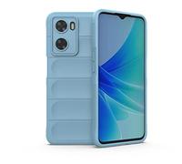 SEAHAI Funda para OPPO A57s / OPPO A57 4G Estuche, [Diseño de Bolsa de Aire Anticaída] Robusto Carcasa de Suave Silicona Ligera PC + TPU Bumper Anti-caída Rubber Caso - Azul Claro