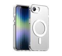 SEAHAI Funda para OPPO A5M / OPPO A5 5G/4G con Magnética Adsorción Función, Ultrafino Translúcida Escarchado Duro PC Carcasa Antigolpes TPU Bumper Silicona Cubierta, Blanco