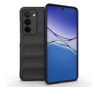 SEAHAI Funda para OPPO A5M / OPPO A5 5G/4G Estuche, [Diseño de Bolsa de Aire Anticaída] Robusto Carcasa de Suave Silicona Ligera PC + TPU Bumper Anti-caída Rubber Caso - Negro